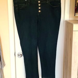 Style & Co sz 16 dark denim curvy skinny fit